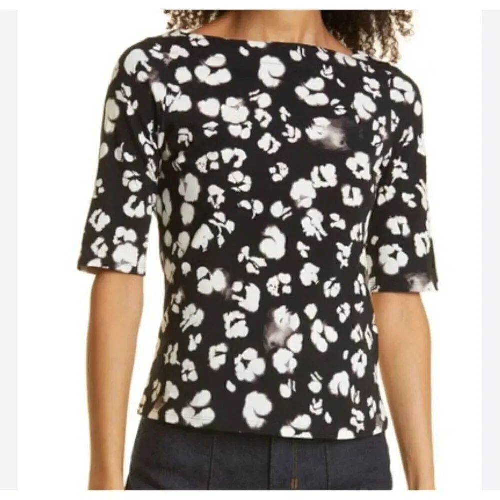 NWT Ted Baker Cemolo Floral Top in Black sz 1 (US 4)